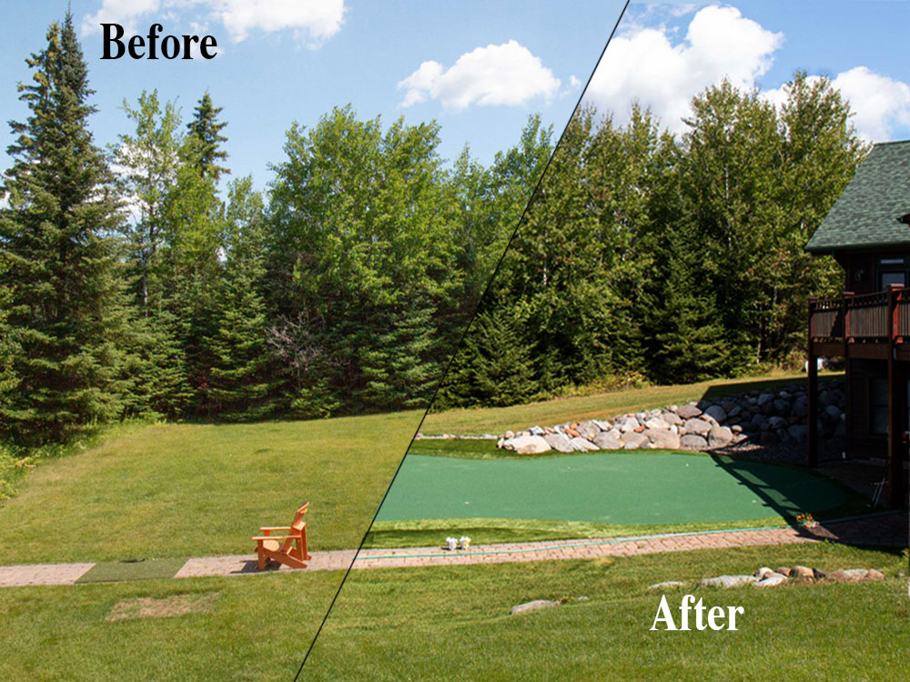 Before and After Putting Greens Photo Gallery - Michelangelo Putting Greens, Minneapolis